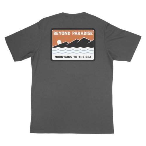 Mountains To The Sea Tee - Charcoal
